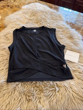 NWT Beyond Yoga cut-out tank top. Black size S.
